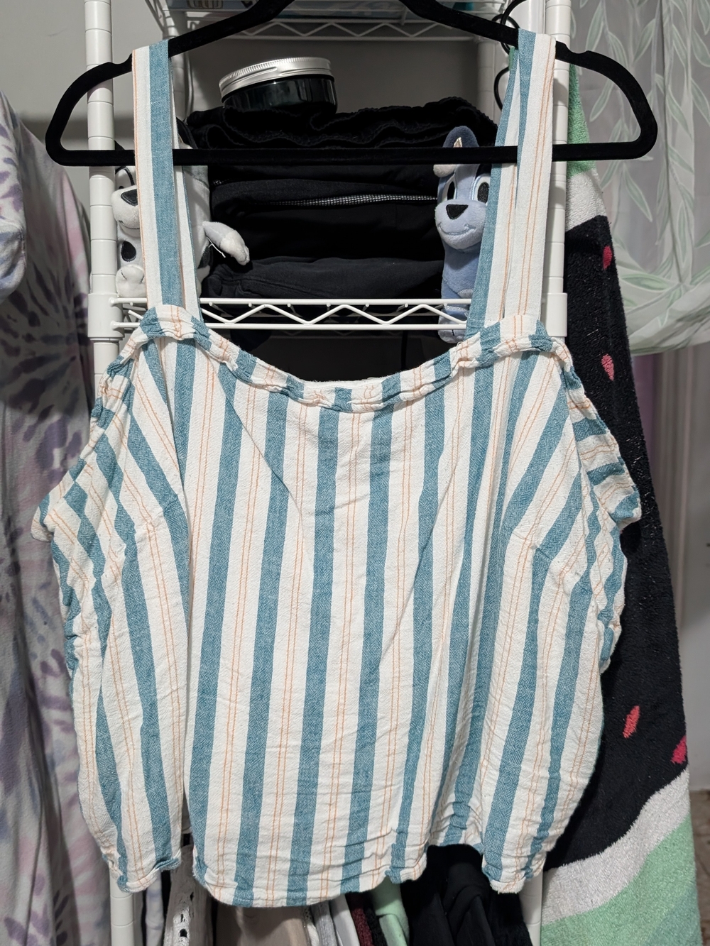 torrid Teal and Cream Striped Summer Cami